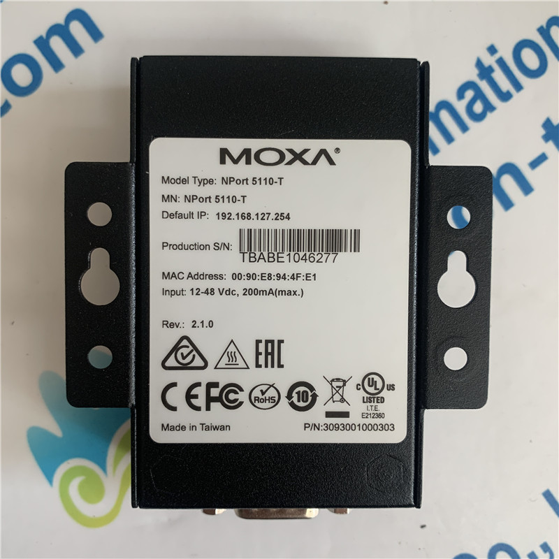 MOXA, baixo consumo de energia e ampla temperatura, porta serial NPORT-5110-T
